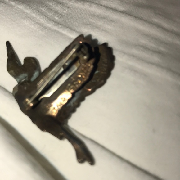 💥1 HR SALE💥 VTG HANDMADE BRONZE PENDANT signed - Picture 7 of 8